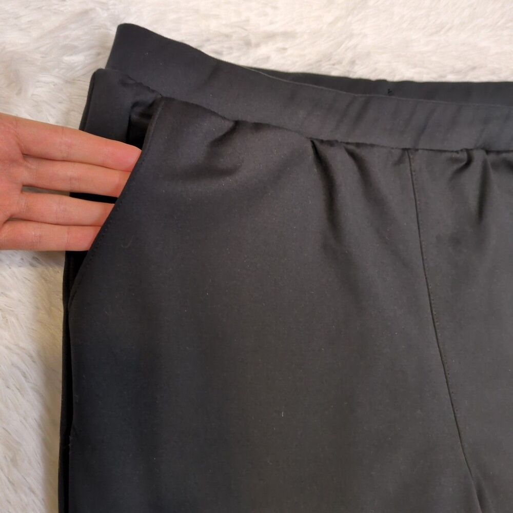 Mens Black Performance Joggers Size L Workout Pants Gym Run Lounge Minimalist - Picture 3 of 12